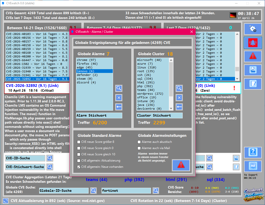 CVEwatch Screenshot 6